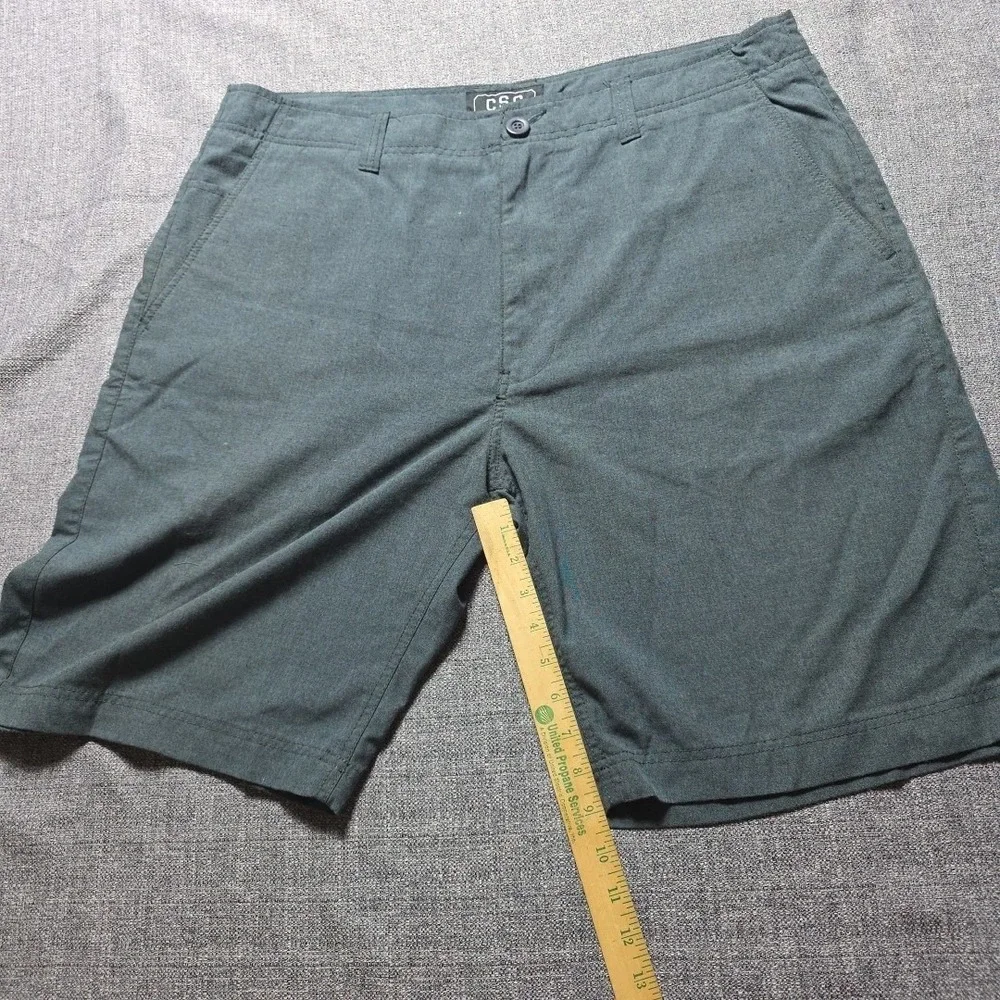CGS Champs Sports Gear Shorts Mens 40 Grey Chino Zip Button Pocketed Men